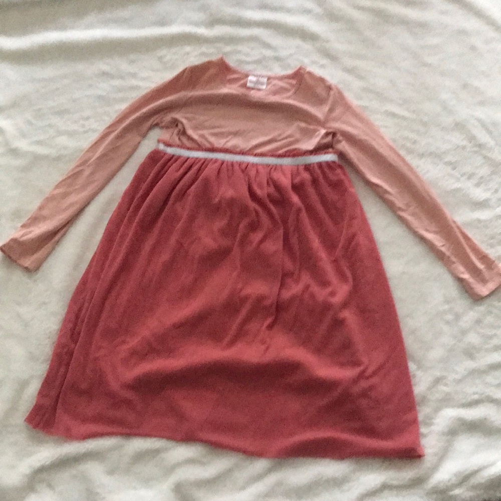 Hanna Andersson Pink Casual Long Sleeve Sundress